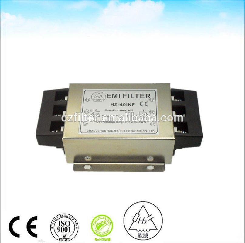 480vac 40A Output Rfi EMI Suppression Filter 15KW Inverter Noise Filter high quality